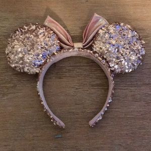 Disney Parks Pink Glitter Mouse Ears
